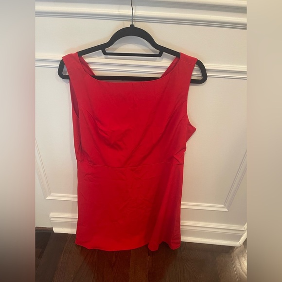 The Red Boat Neck High Waisted Mini Dress - NWT - Picture 4 of 7